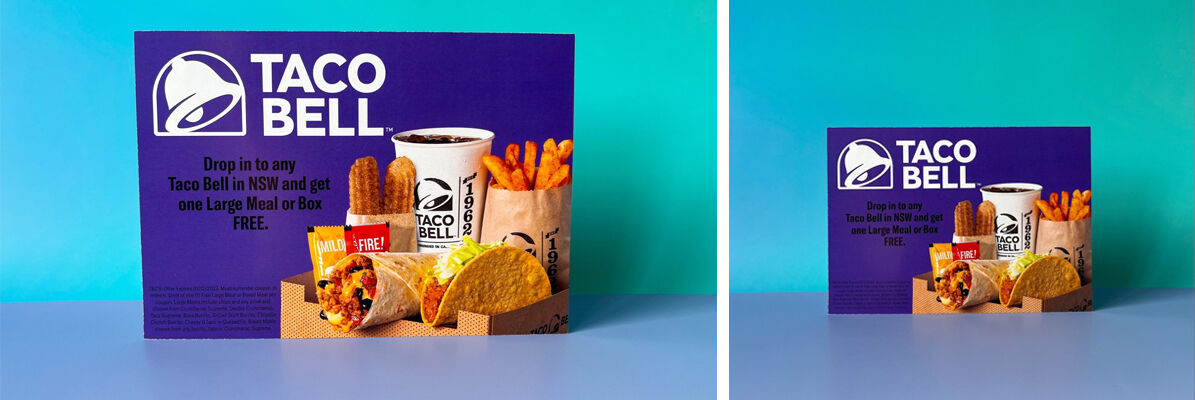 Taco Bell A5 flyers